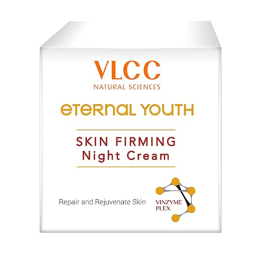 VLCC Eternal Youth Skin Firming Night Cream - Face Moisturizer - Hydrating Night Cream for Women - Lightweight and for All Skin Types - 1.7 oz