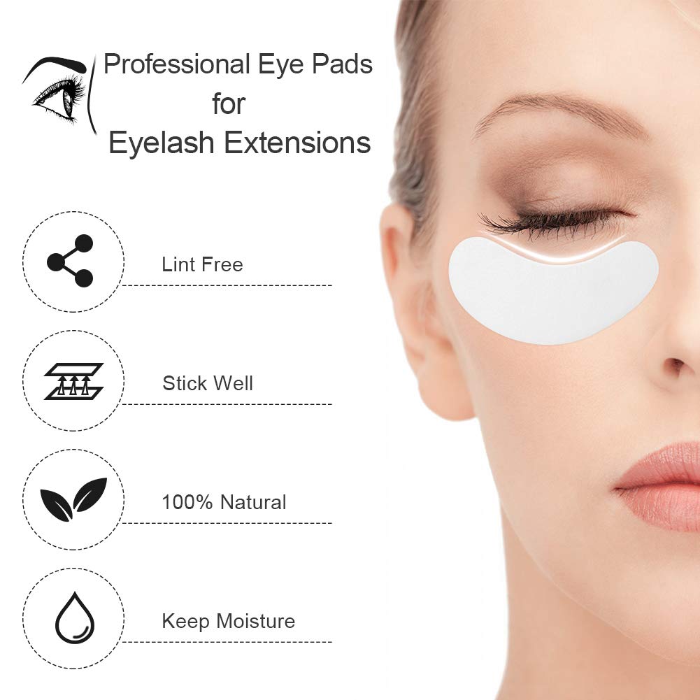 Ocim 100 Pairs Under Eye Pads Lash Extensions,Hydrogel Gel Eye Patches for Lashes Extension/Eyelash Tinting Beauty and Personal Care Ocim