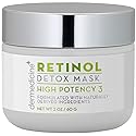 Retinol Detox High Potency Mask Blend for Face | Natural & Organic Botanical Plant Extracts | Clarifying & Soothing for Skin that Looks Clearer, Feels