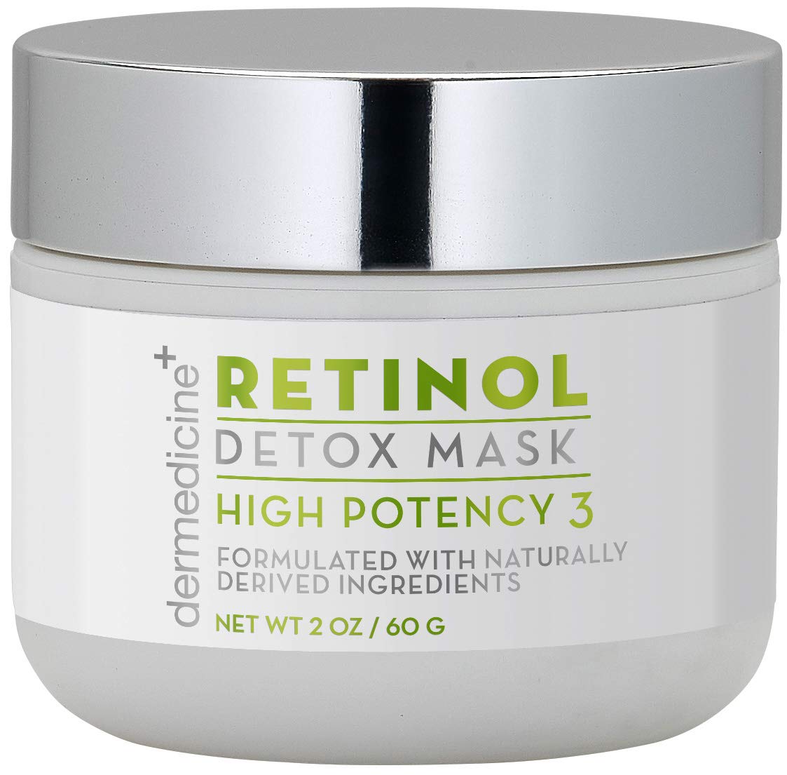 Retinol Detox High Potency Mask Blend for Face | Natural & Organic Botanical Plant Extracts | Clarifying & Soothing for Skin that Looks Clearer, Feels