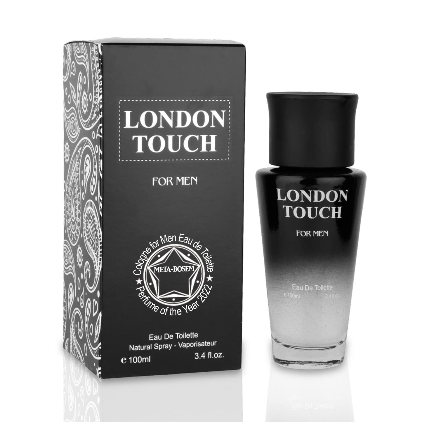 META-BOSEM 717 Superstar Stay Wild+London Touch Men's Cologne Collection, Eau de Toilette Natural Spray - Clean Fresh Scents - Holiday Gift Set (Pack