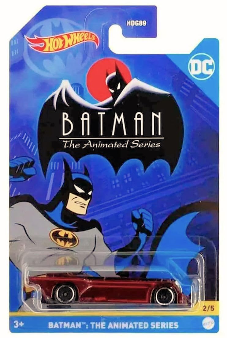 Hot Wheels Batman 2022 Complete Bundle of 5 (HDG89‑956D) | Five Iconic Batman Die‑Cast Vehicles - 1:64 Scale for Collectors & Kids Ages 3+