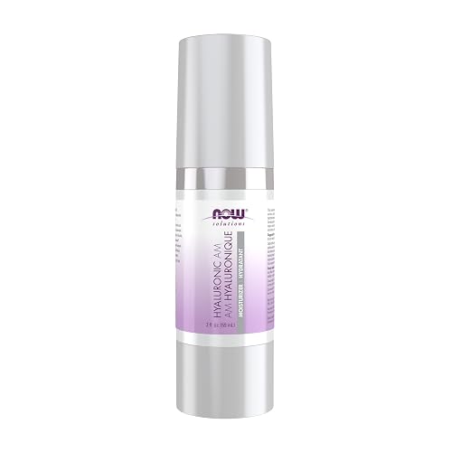NOW Foods Solutions, Hyaluronic Acid Moisturizer, Smoothing and Toning, Rehydrating to Start Your Day, 2-Ounce