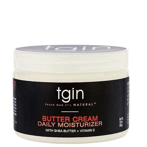 tgin Butter Cream Daily Moisturizer - Curly Hair Products With Deep Hydration for Soft, Defined Curls - Hair Products for Twist Out Styling, Frizz