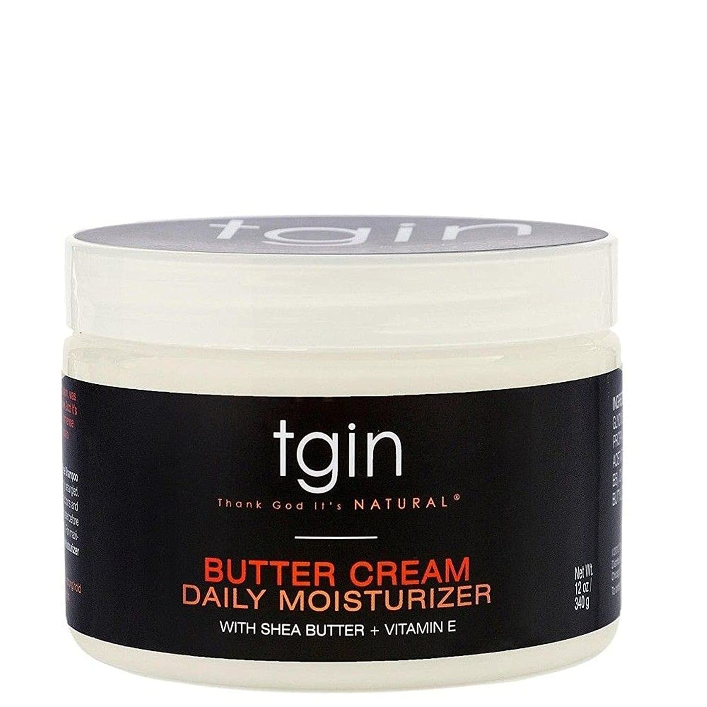tgin Butter Cream Daily Moisturizer - Curly Hair Products With Deep Hydration for Soft, Defined Curls - Hair Products for Twist Out Styling, Frizz