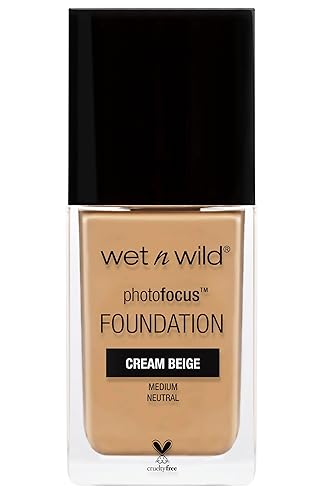 wet n wild Photo Focus Matte Liquid Foundation Cream Beige, Vegan & Cruelty-Free