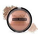 Palladio Baked Bronzer, Highly Pigmented and Easy to Blend, Shimmery Bronzed Glow, Use Dry or Wet, Lasts all day long, Provides Rich Tanning Color