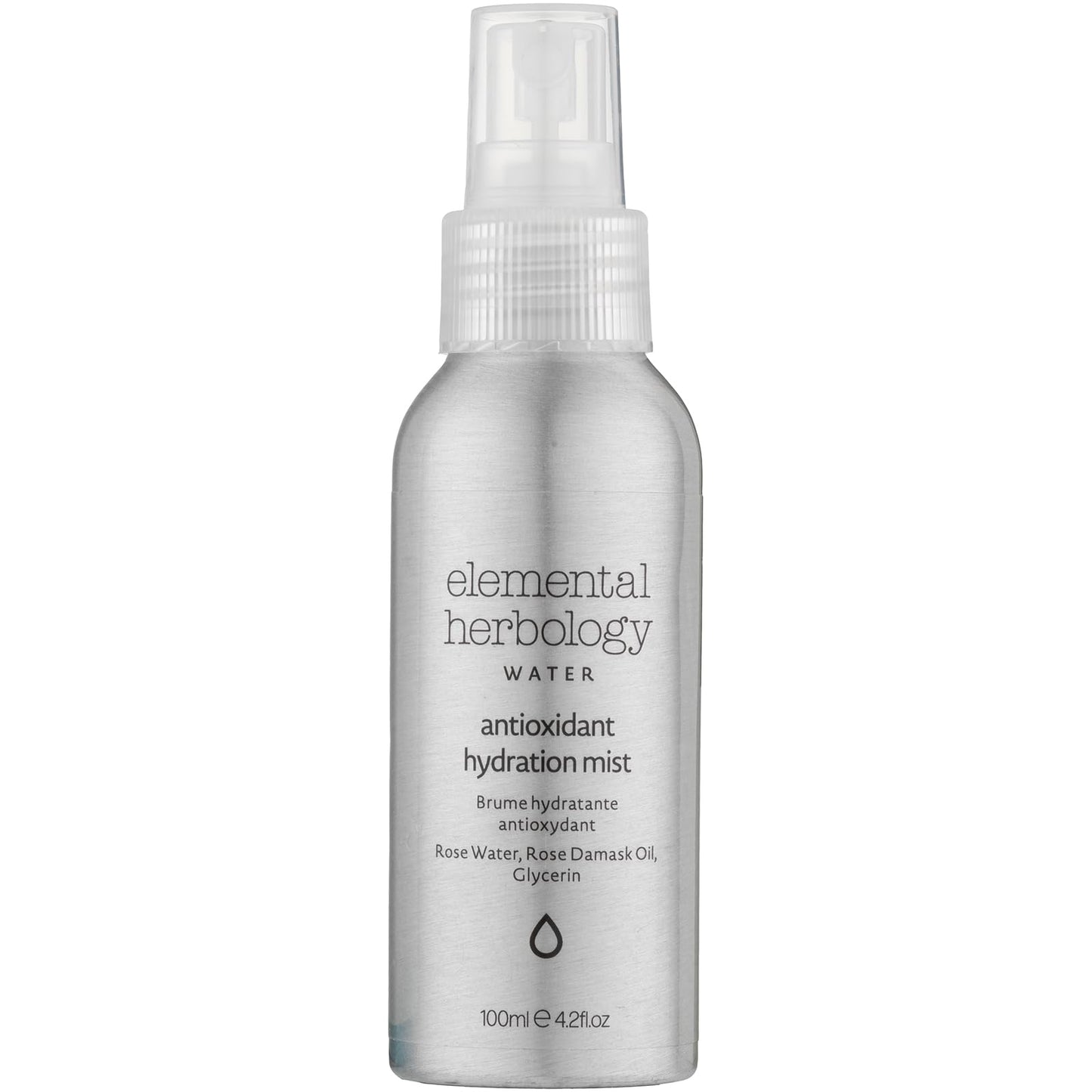 Elemental Herbology Antioxidant Toning Mist 4.2 fl oz - Hydrating & Soothing Facial Spray with Rose Damask Flower Water, Rose Oil & Glycerin - Calms