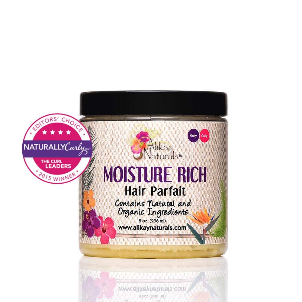 Alikay Naturals Moisturizer Rich Hair Parfait Natural Shea Butter, Argan Oil & Coconut Oil 8 Ounce