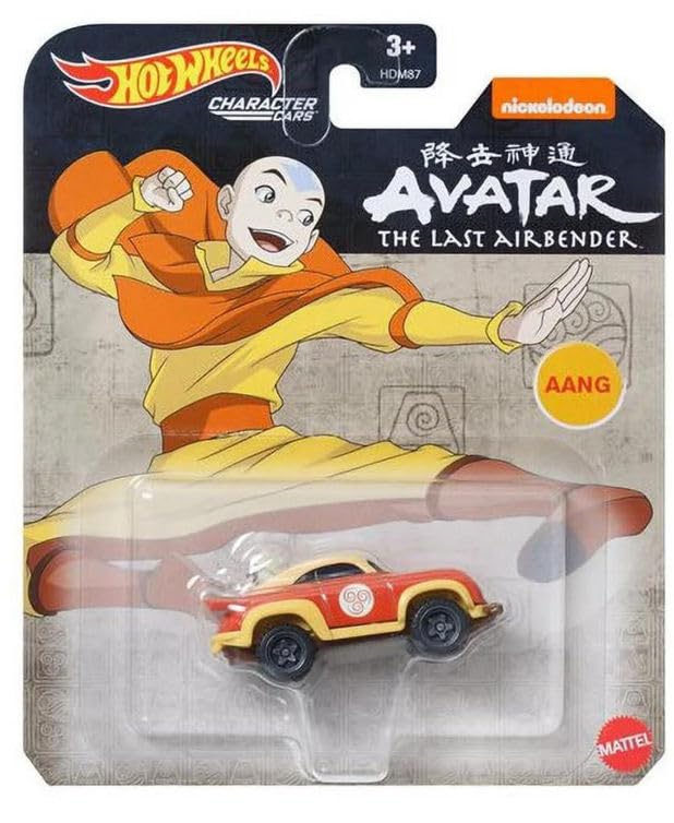 Hot Wheels Avatar Character Cars Set of 2 Diecast Vehicles with Aang and Aapa