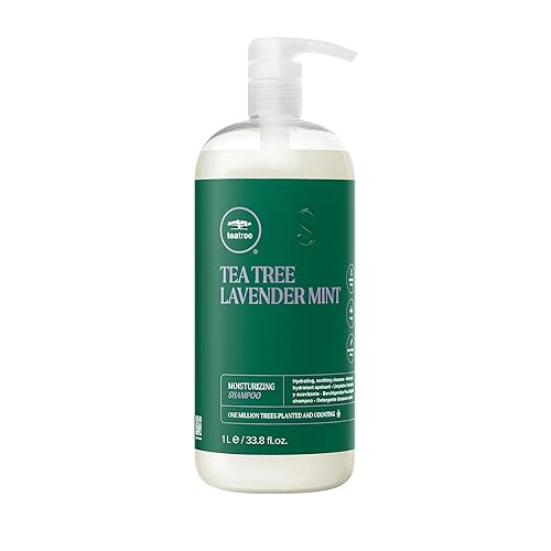 Tea Tree Lavender Mint Moisturizing Shampoo, Hydrates + Soothes, For Coarse + Dry Hair, 33.8 fl. oz.
