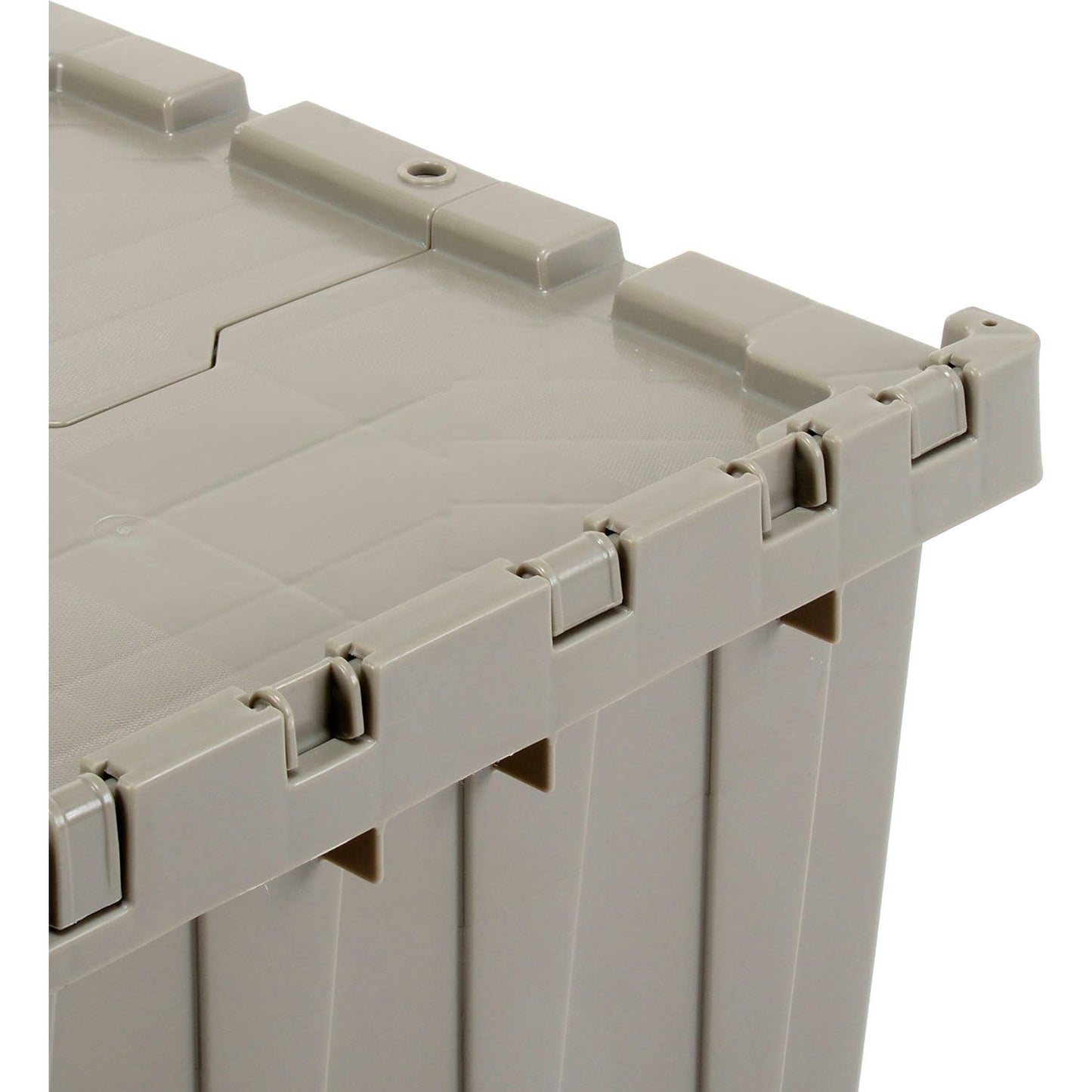 Monoflo Global Industrial Distribution Container With Hinged Lid 23-3/4x19-1/4x12-1/2 Gray