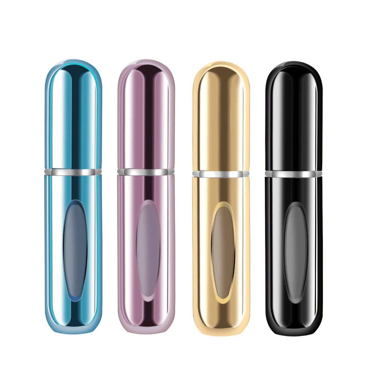 Yamadura Mini Refillable Perfume Portable Atomizer Bottle Refillable Perfume Spray, Refill Pump Case for Traveling and Outgoing (5ml, 4 Pack) 4 Beauty and Personal Care Yamadura