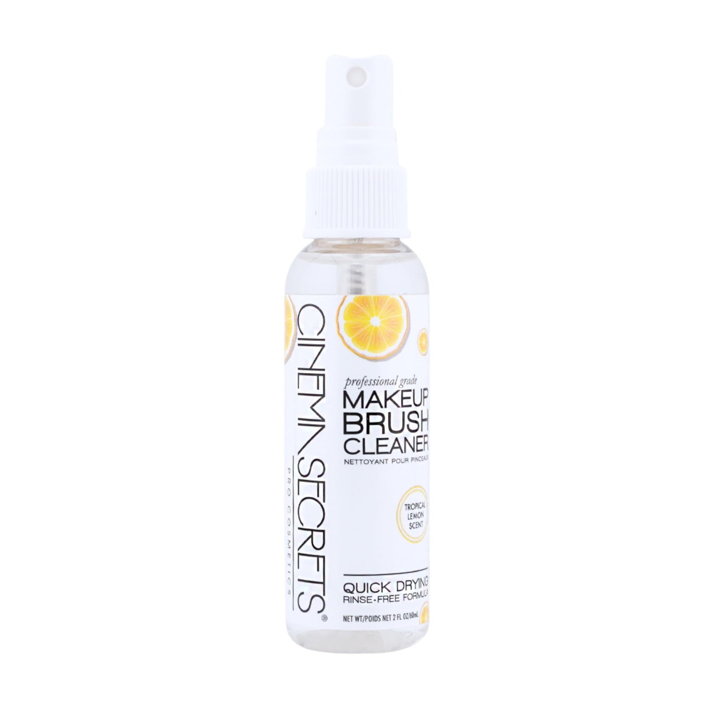 Cinema Secrets Original Makeup Brush Cleaner Spray - Professional Cleanser for Makeup Brushes - Quick-Drying, Rinse-Free Formula - Removes Stubborn