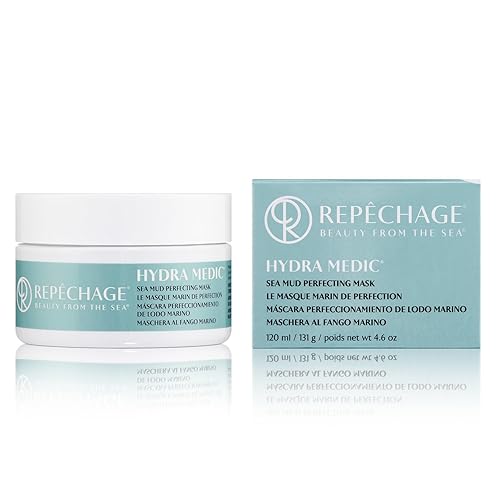 Repechage Sea Mud Mask for Women and Men, 4 fl. oz., Deep Exfoliating Pore Cleanser for Dry, Oily, Blemish Prone Face and Skin, Enhance Brighten