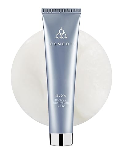 COSMEDIX Glow Bamboo Brightening Facial Mask - PM Exfoliating Facial Scrub for Tired, Dull & Uneven Skin - Anti-Aging Gentle Night Face Exfoliator