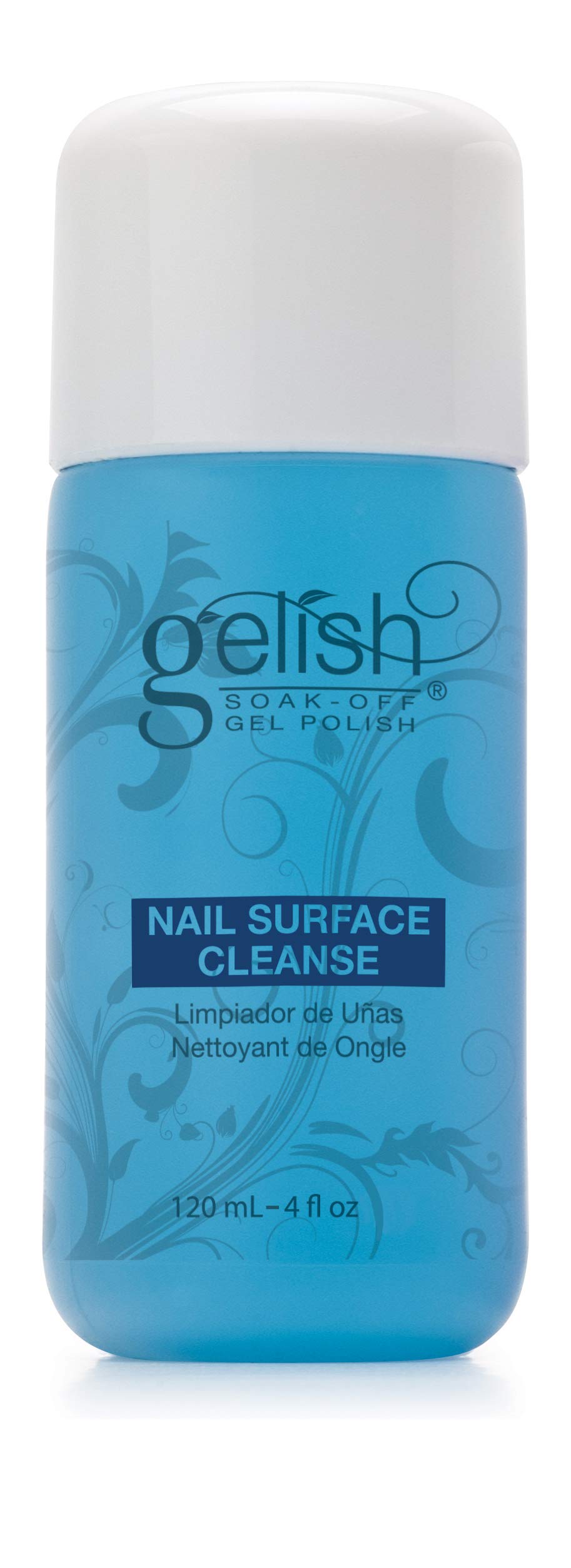 Gelish Nail Surface Cleanse - Gel Top Coat Nail Cleaner, Removes Tacky Residue, High-Shine Finish, Skin-Safe Formula, Smooth & Glossy Results