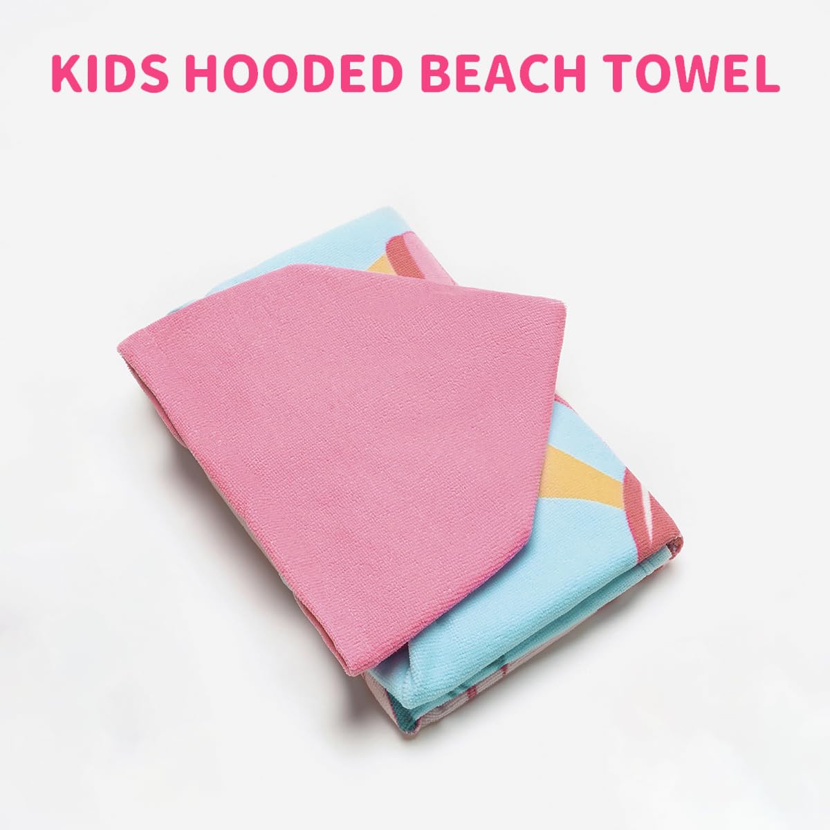 Cute Animal Hooded Beach Towel, Microfiber Bath Towels For Kids Toddler Infant Boy Girl, Animal Towels For Bath Pool Swim Swimwear Summer Beach…
