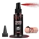Halloween Fake Blood Spray, Washable Fake Blood Makeup, Halloween Realistic Fake Blood for Face Body Paint, Perfect for Vampire Makeup, Clown & Sfx