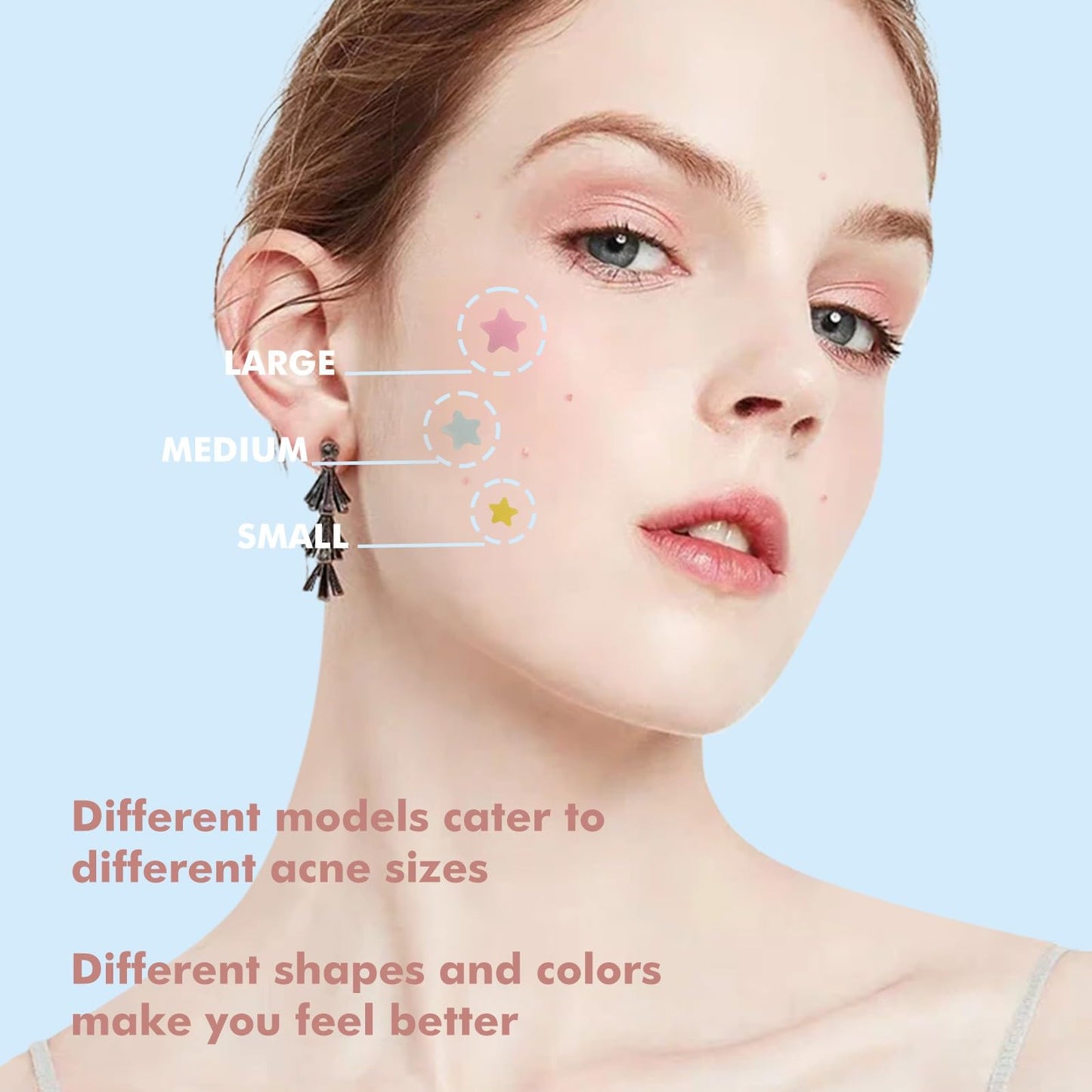 Pimple Patches for Face,Hydrocolloid Acne Patches Star,Zit Patches,Pimple Popper Tool Kit,Facial Skin Care Products Containing Salicylic Acid,Tea Tree Beauty and Personal Care sundpik
