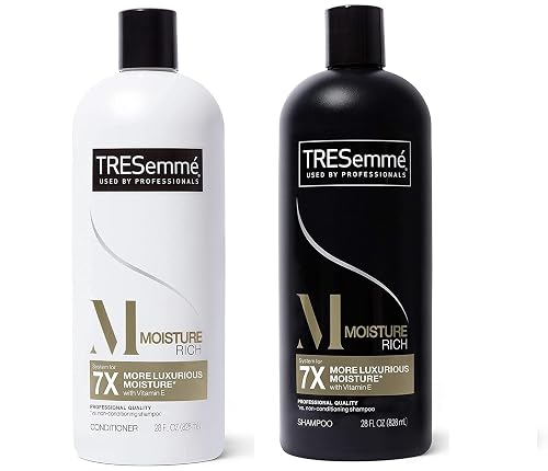 Tresemme Shampoo and Conditioner Set Bundle, 28 Ounce, Moisture Rich