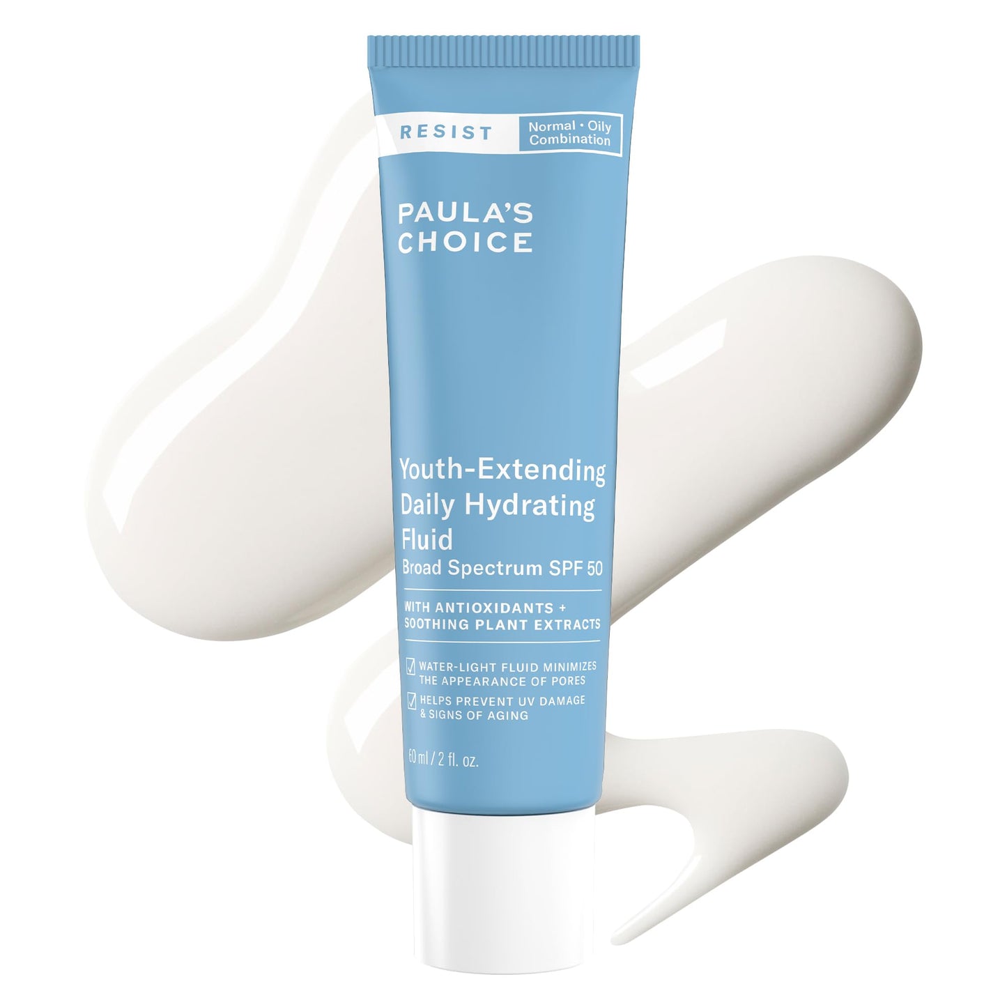 Paula's Choice RESIST Daily Hydrating Fluid Face Moisturizer with SPF 50 Sunscreen, Face Sunscreen for Oily Skin, Chamomile & Vitamin E, UVA/UVB Beauty and Personal Care Paula's Choice Default Title