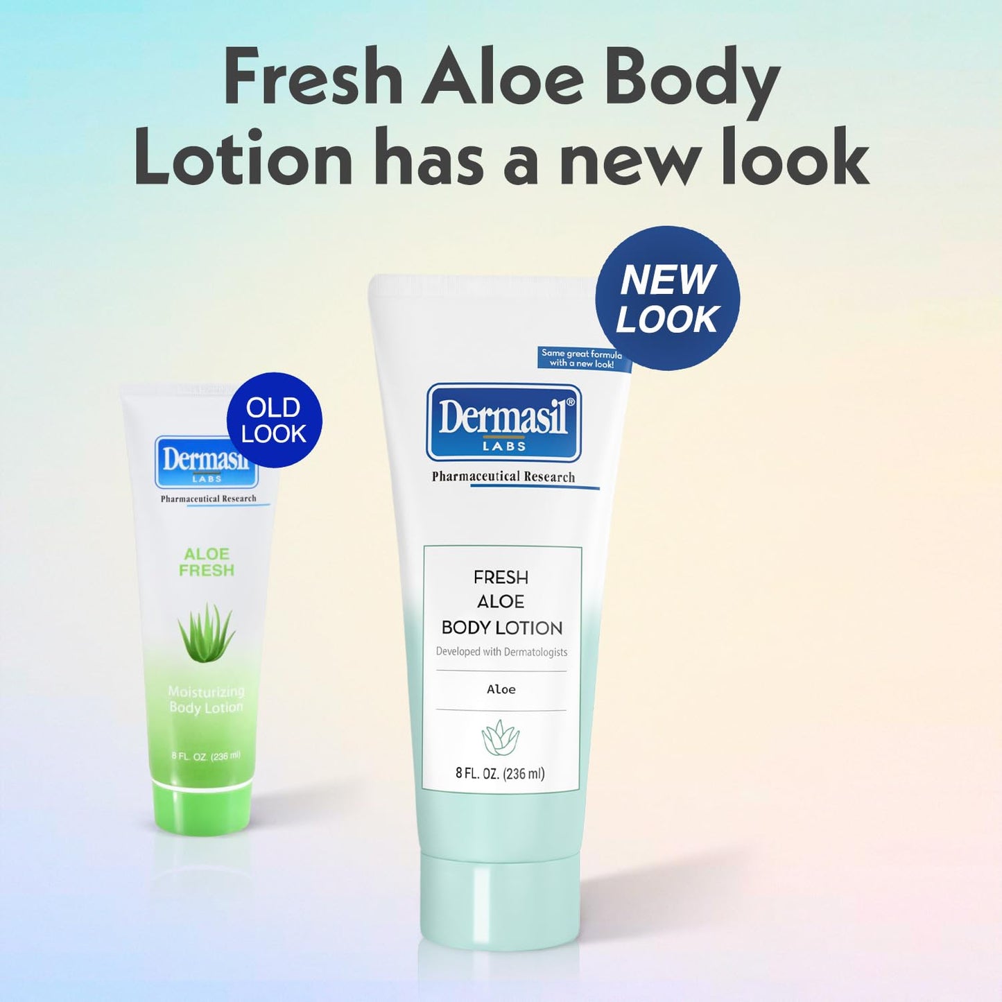 Dermasil Body Lotion, Fresh Aloe, 2-Pack - Non-Greasy, Fast-Absorbing, Fresh Scent, 8 Oz Ea