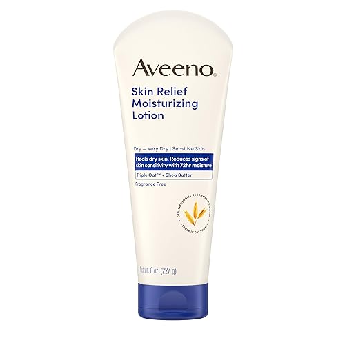 Aveeno Skin Relief Moisturizing Lotion Heals Very Dry, Sensitive Skin, Fast-Absorbing Body Lotion with Soothing Triple Oat & Shea Butter Formula