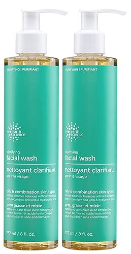 EARTH SCIENCE - Gentle Clarifying Facial Wash For Oily, Combination Skin Types (2pk, 8 fl. oz.)