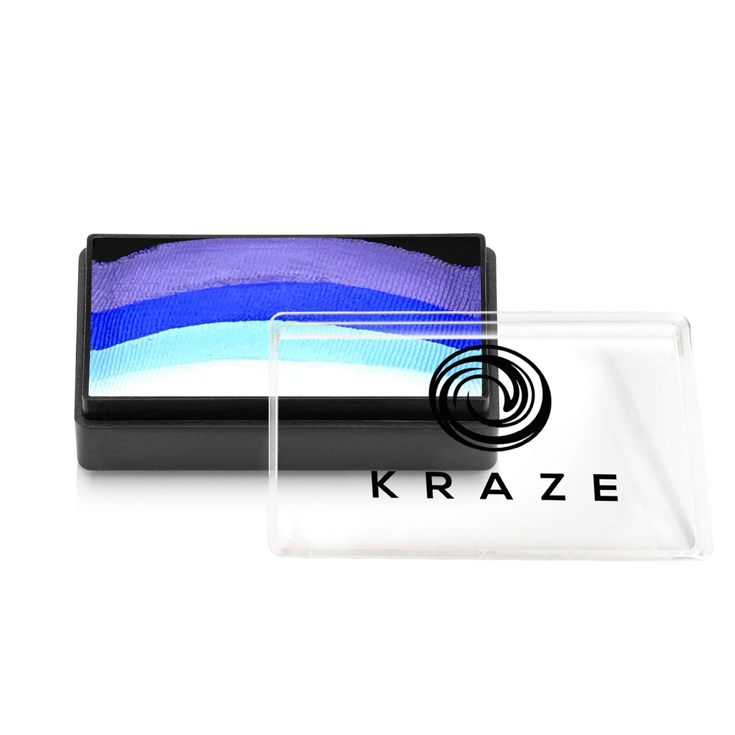 Kraze FX Dome Stroke - Sea Wave (25 gm), Professional 1-Stroke Split Cake, Hypoallergenic, Non-Toxic, Water Activated Face & Body Painting Makeup