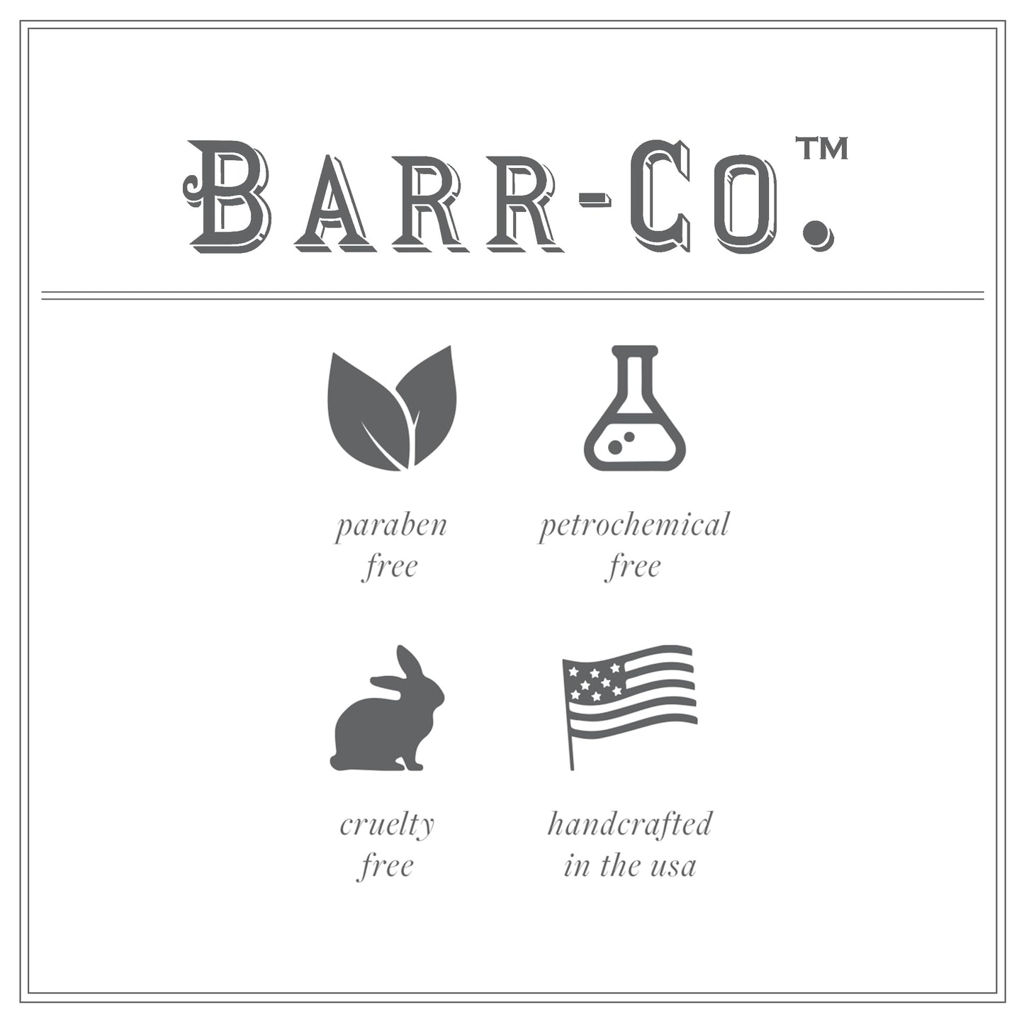 BARR-CO. Liquid Soap Refill - Natural Hand Soap with Oat, Vanilla & Vetiver - Vegan, Moisturizing Formula for Bathroom & Kitchen, Original Scent 32fl