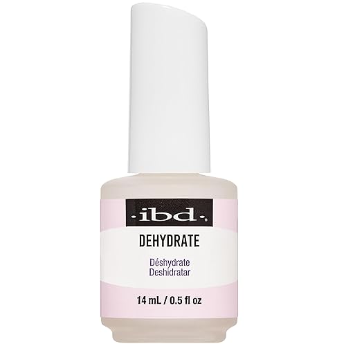ibd Dehydrate - Nail Dehydrator for Gel & Acrylic Nails, Nail Prep Solution, Long-Lasting Adhesion & Quick-Drying Formula, 0.5 fl oz