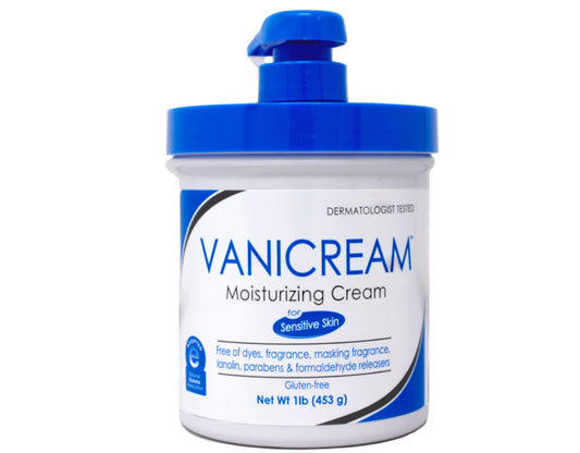 Vanicream Moisturizing Cream, For Sensitive Skin, Fragrance Free (Pump), 1 lb (453 g)