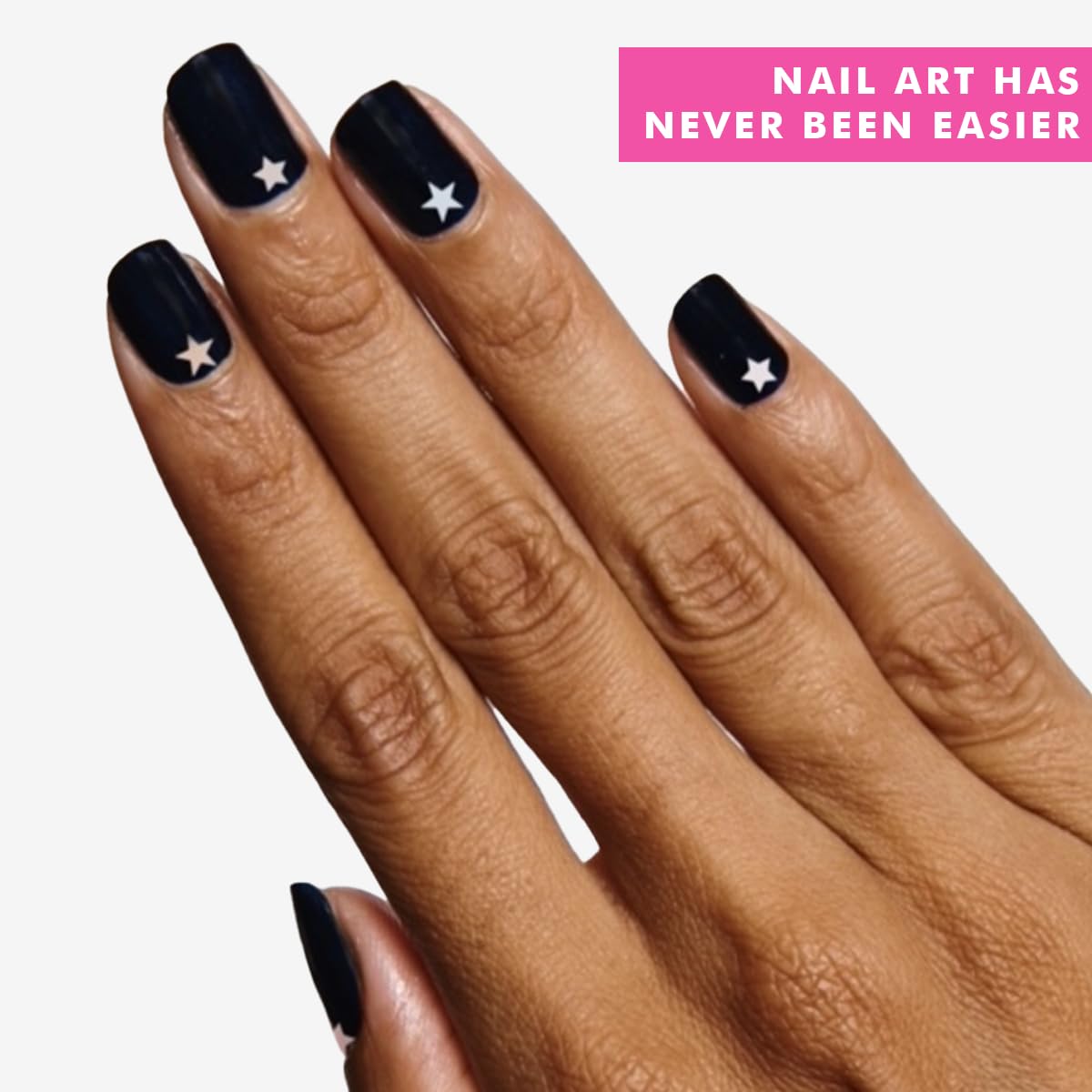 Olive & June Nail Art Stickers | Easy-to-Use Nail Designs | Hand-Screened, No-Fade Ink | Accent, Mix & Match, or Cover Chipped Polish | Shimmery Stars Beauty & Personal Care Olive & June