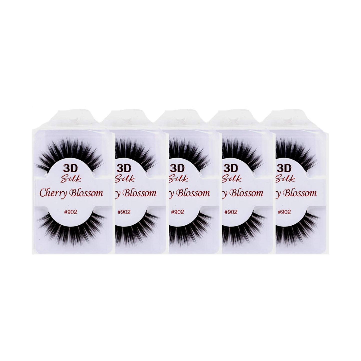 Cherry Blossom 3D Eyelashes (5 Pack of Silk 902)