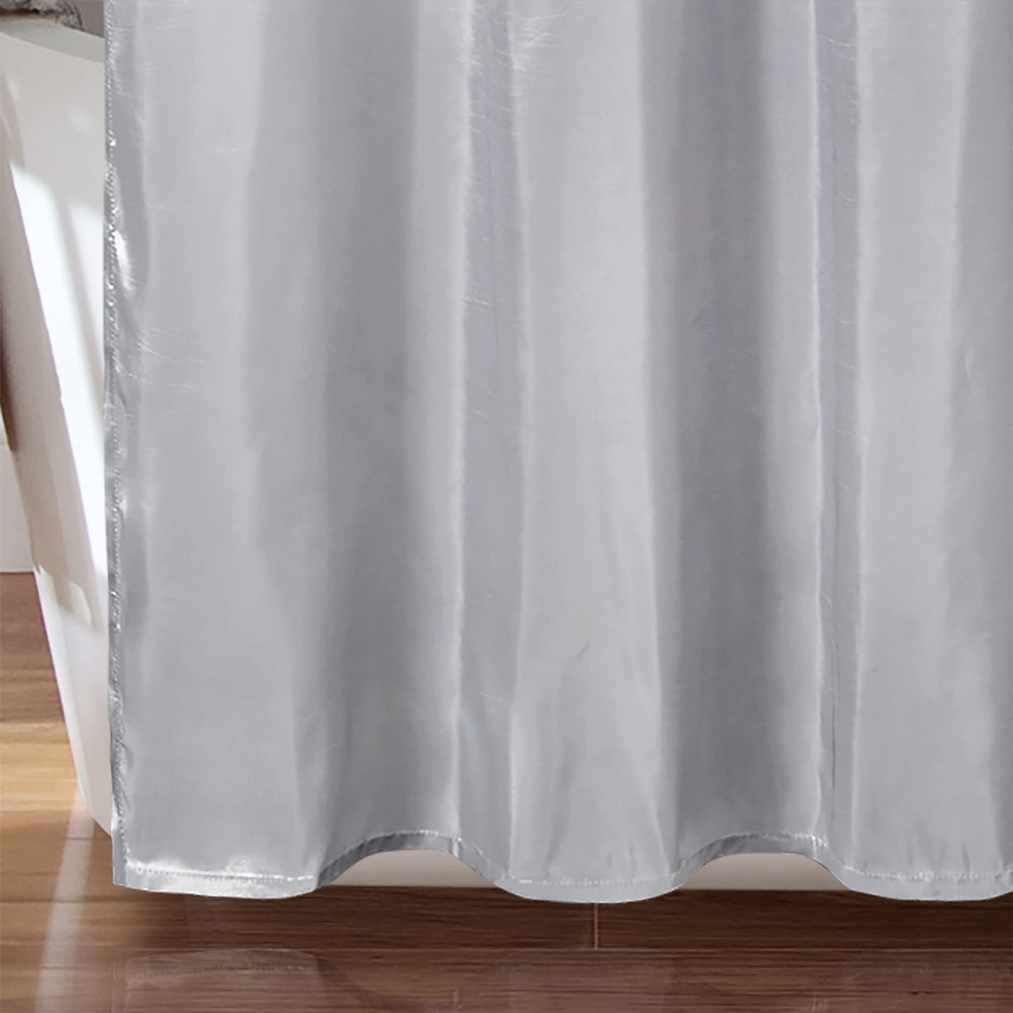 Lush Decor Maria Shower Curtain, 72" x 72", Gray & Silver