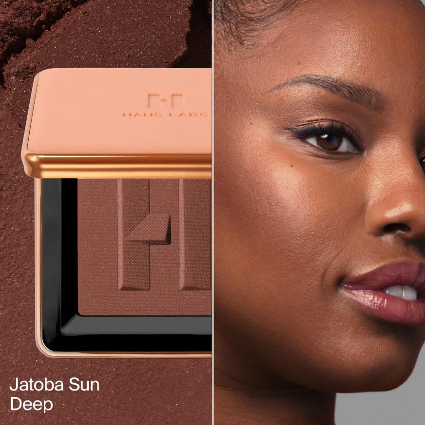 HAUS LABS BY LADY GAGA Power Sculpt Velvet Powder Bronzer - Jatoba Sun Deep