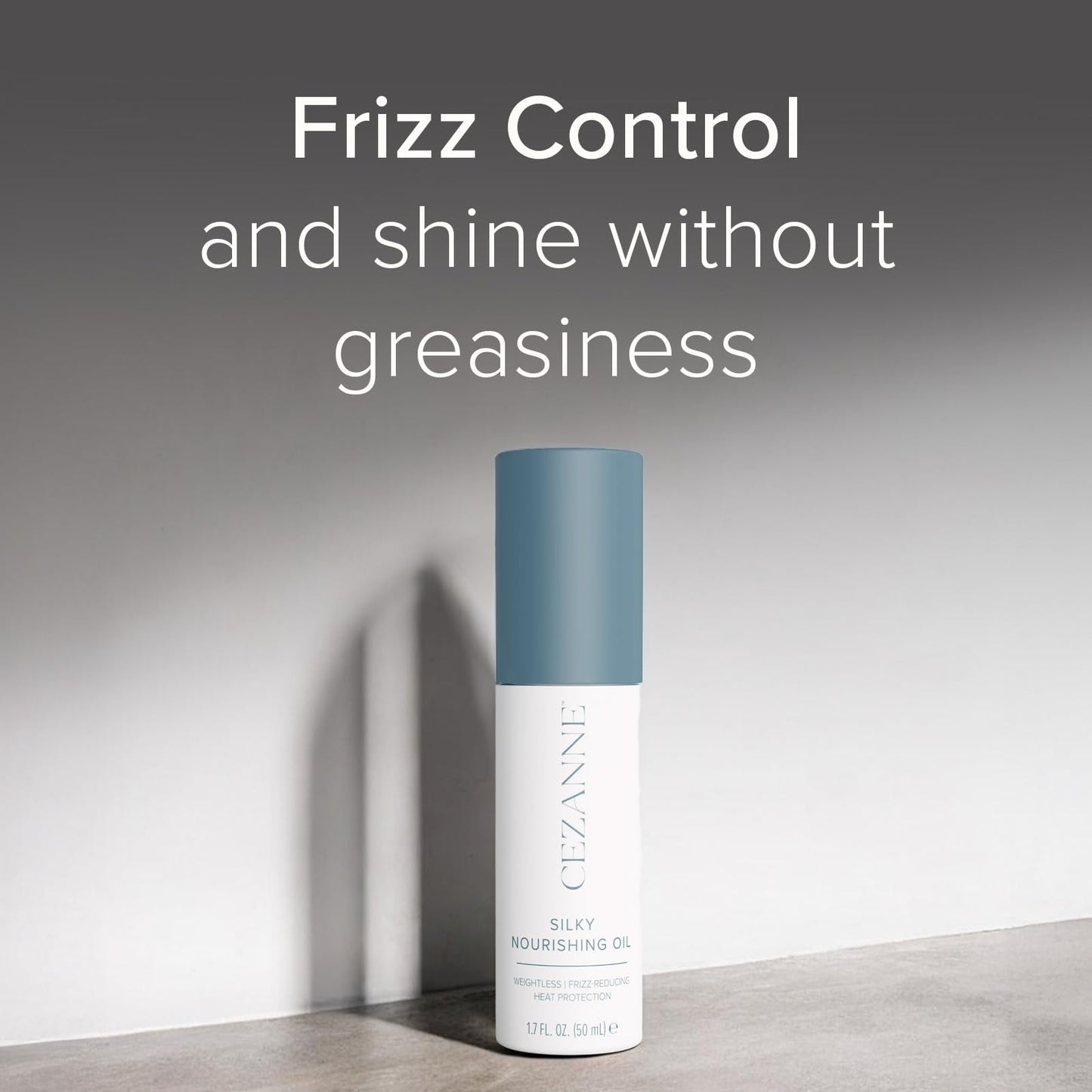Cezanne Silky Nourishing Oil - Lightweight Shine & Frizz Control - Blend of Argan, Camellia & Marula Oils - 1.7 fl oz