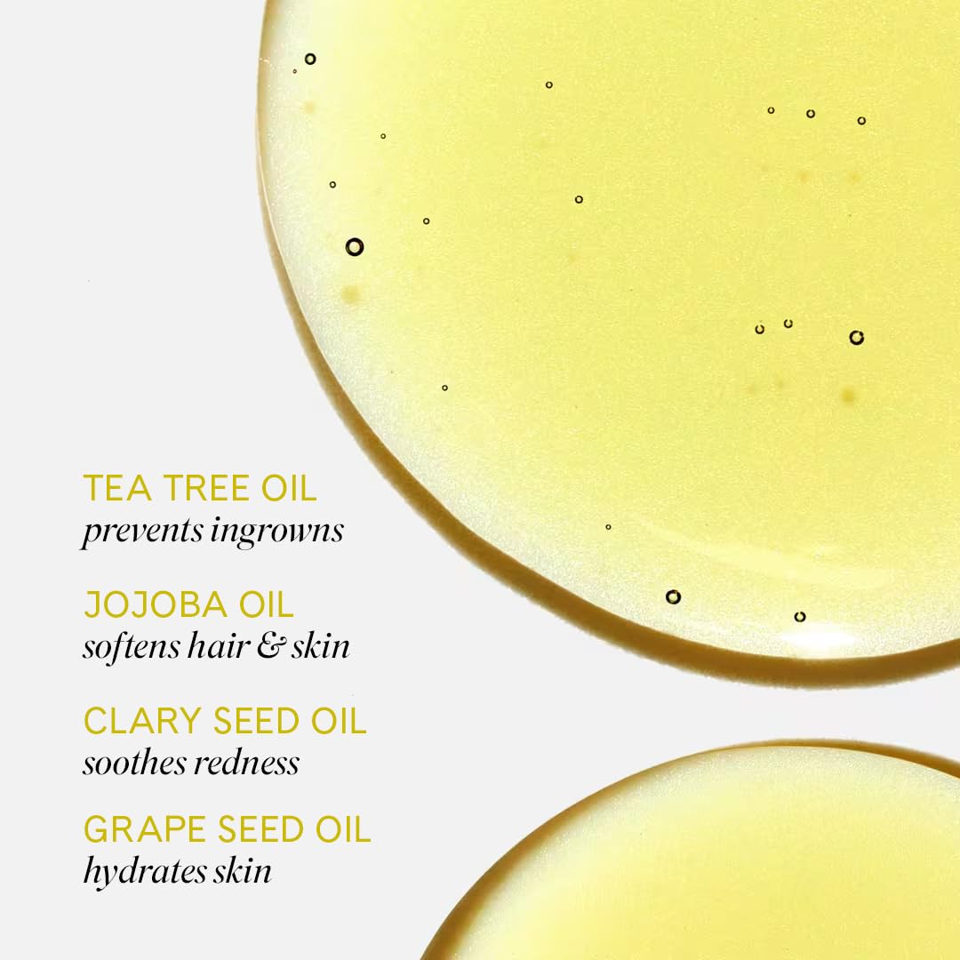 Fur Oil Ingrown Hair Treatment – Jojoba & Grape Seed Moisturizer with Clary Sage & Tea Tree to Prevent & Treat Ingrown Hairs