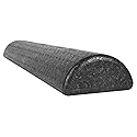 CanDo Black Composite High-Density Roller, Half-Round, 6"" X 36