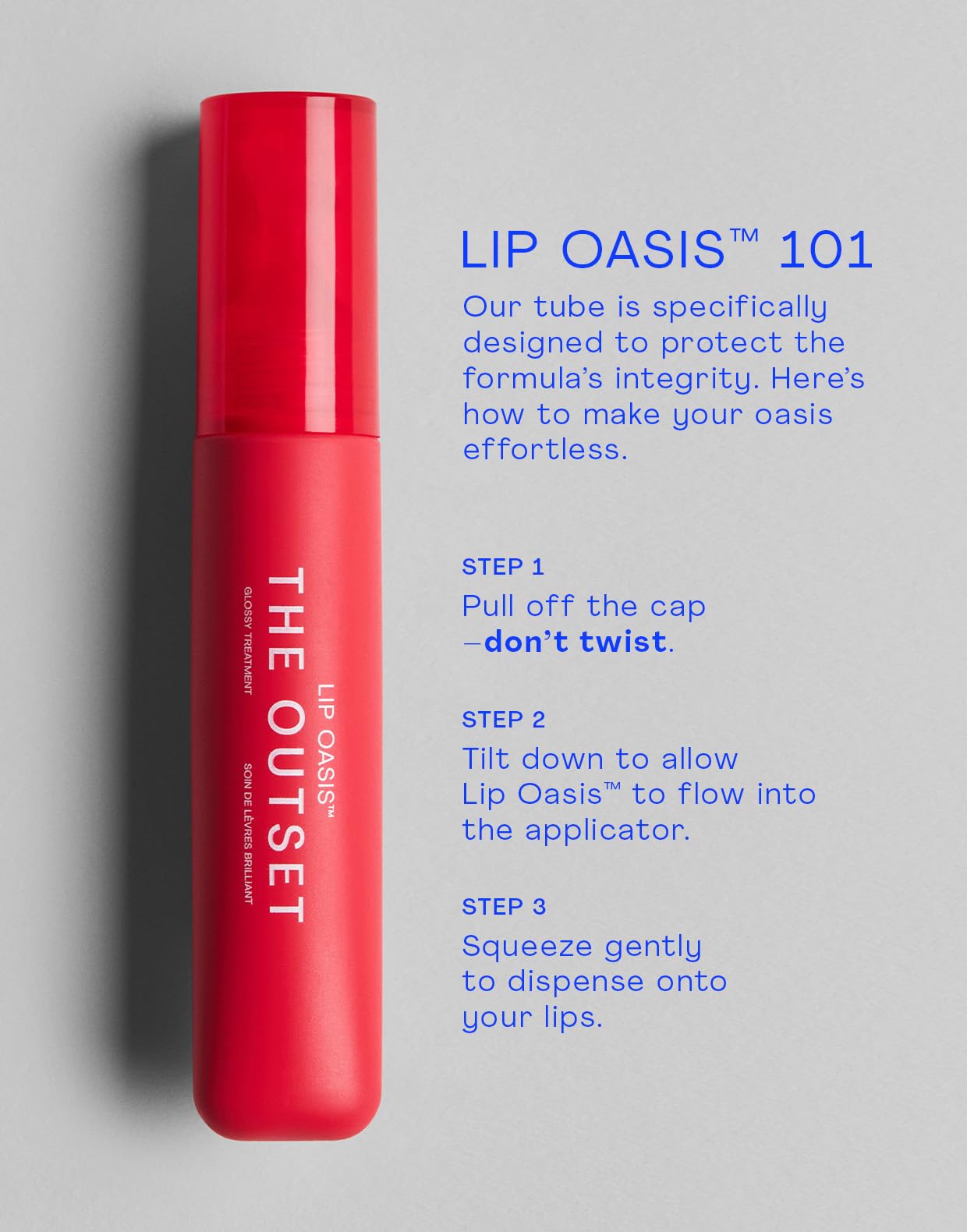 The Outset Lip Oasis Hydrating Lip Balm, Glossy Moisturizing Lip Treatment for Dry, Sensitive Lips, Clean, Vegan & Gluten-Free, Sheer Tint Sun Kiss