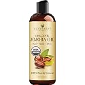 Handcraft Blends USDA Organic Jojoba Oil | Cold-Pressed | 8 Fl Oz | 100% Pure & Natural | for Hair, Skin & Face | Premium Grade Carrier Oil |