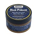 Wahl Hair Pomade for Styling with Essential Manuka/Meadowfoam Seed/Clove & Moringa Oil for Control Hold Shine - Model 805611A