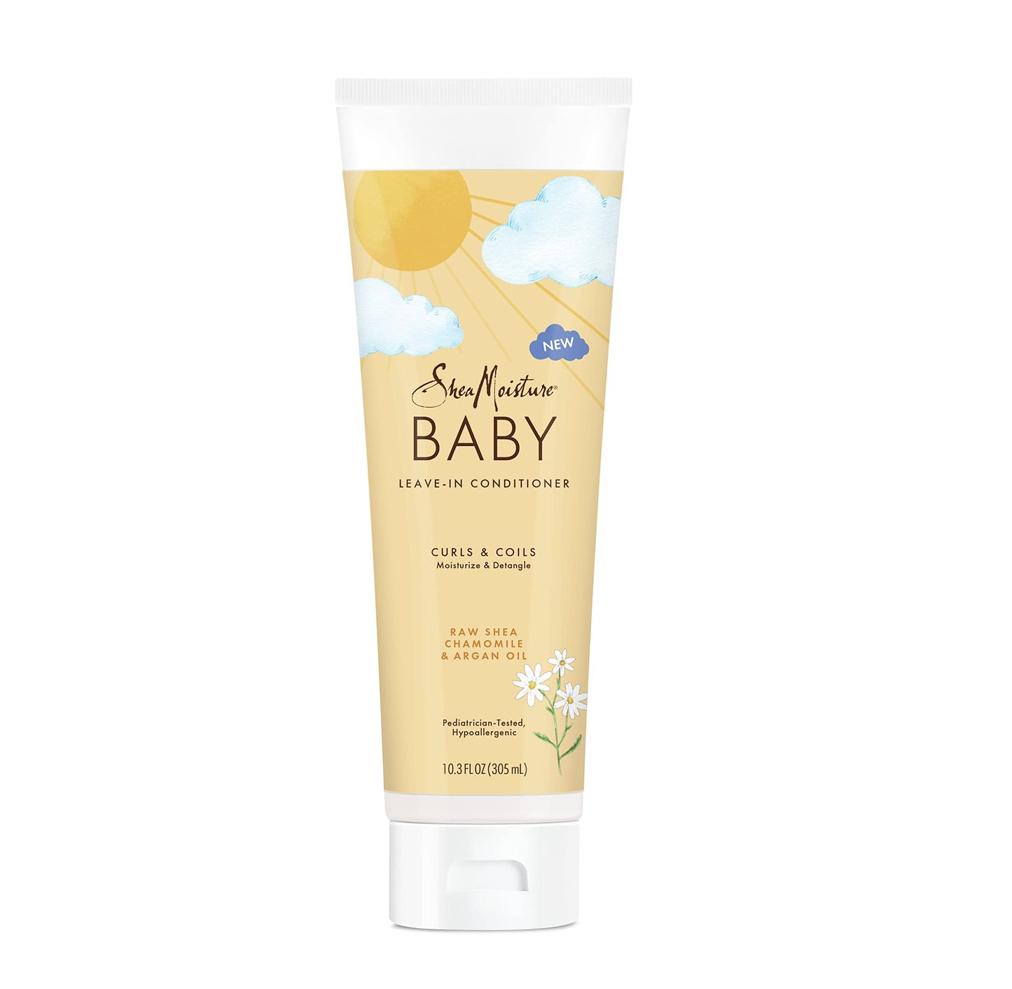 SheaMoisture Baby Leave-In Conditioner for Curly Hair Raw Shea, Chamomile and Argan Oil Moisturizes and Helps Detangle Delicate Curls and Coils