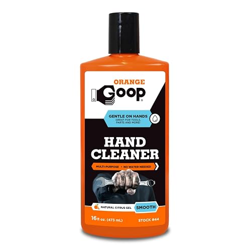 GOOP Orange Liquid Multi-Purpose Waterless Hand Cleaner - 16 oz Flip-Top Bottle