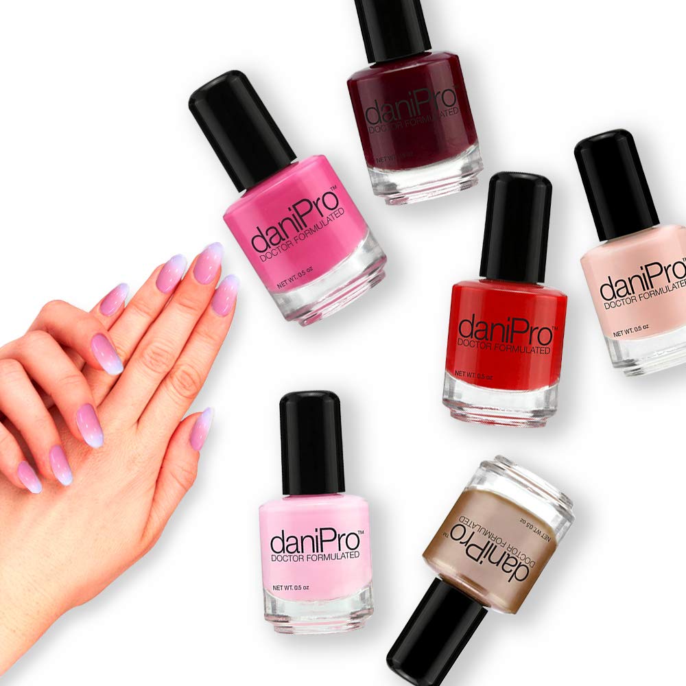 daniPro - Doctor Formulated Nail Polish - Hot Pink - Promotes Healthier, Stronger Nails - Biotin and Vitamins A & E - Toxin-Free - Super Quick Drying Beauty & Personal Care daniPro