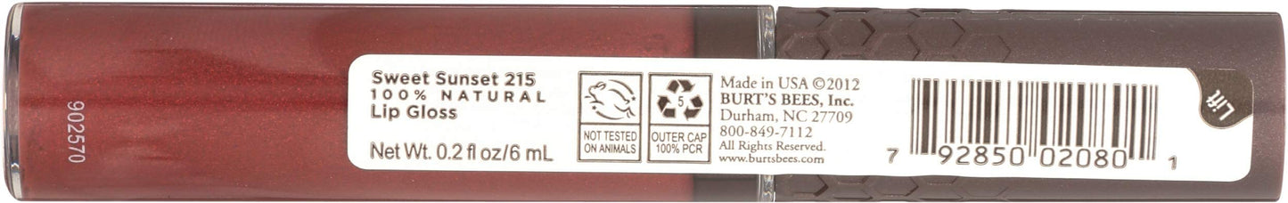 Burts Bees, Lip Gloss Sweet Sunset, 0.2 Fl Oz