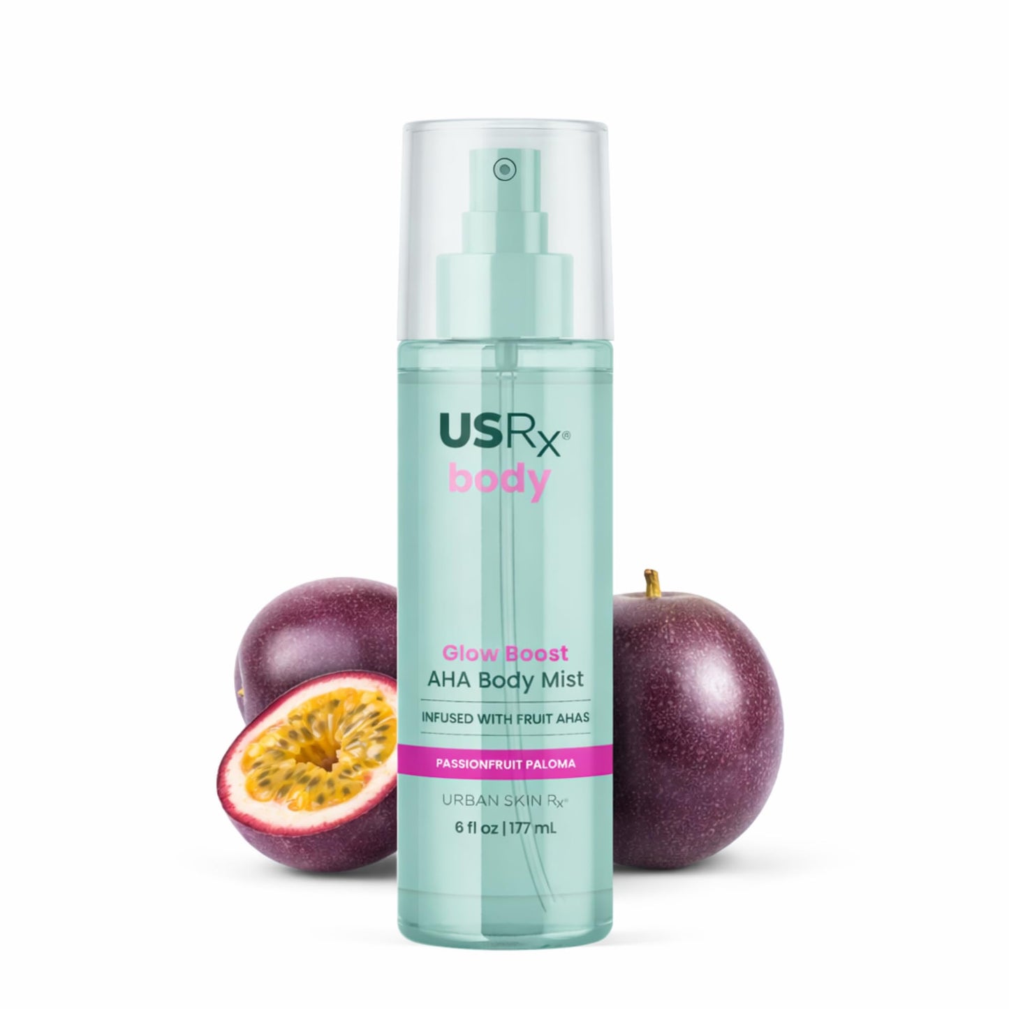 Urban Skin Rx Glow Boost AHA Body Mist, Helps Smooth, Gently Exfoliate, and Boost Radiance, Mood-Boosting Scent, Hydrate, Soothe, and Refresh
