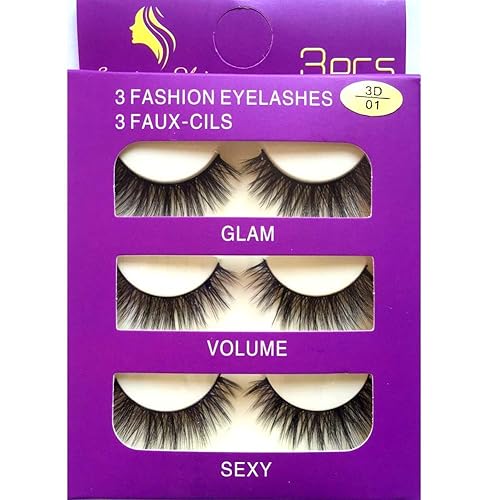 Sunniess Hair Imported Korea Fiber Faux Mink False Eye lashes Handmade Reusable Long Cross Volume Dramatic Lashes Natural Look Makeup Thick Black Fake