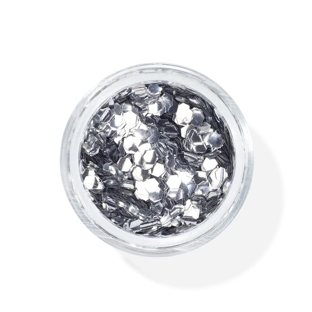 Snazaroo Chunky Bio Glitter, 5g (.17-oz) Tub, Silver